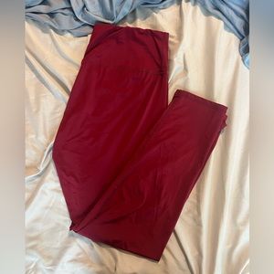 Maroon Spandex Leggings